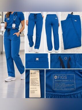 FIGS Technical Collection Carro Scrub Pants Blue XL/S